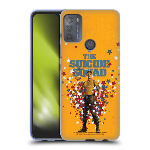 The Suicide Squad 2021 Character Poster Rick Flag Soft Gel Case for Motorola Moto G50