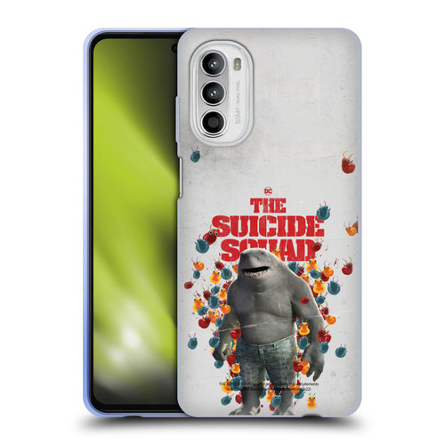 The Suicide Squad 2021 Character Poster King Shark Soft Gel Case for Motorola Moto G52