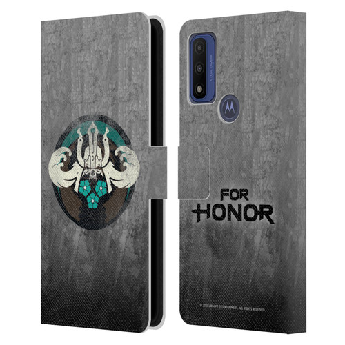 For Honor Icons Samurai Leather Book Wallet Case Cover For Motorola G Pure