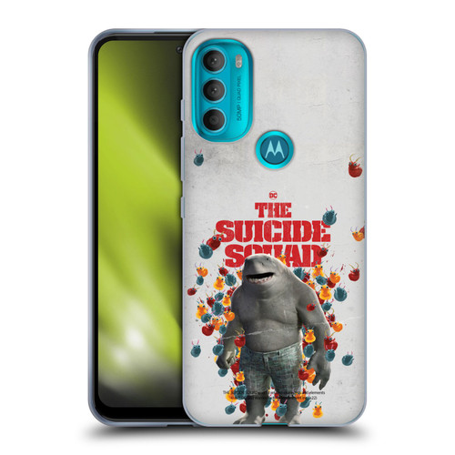 The Suicide Squad 2021 Character Poster King Shark Soft Gel Case for Motorola Moto G71 5G