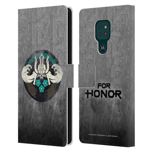 For Honor Icons Samurai Leather Book Wallet Case Cover For Motorola Moto G9 Play