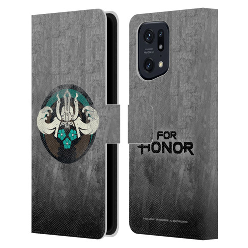 For Honor Icons Samurai Leather Book Wallet Case Cover For OPPO Find X5 Pro