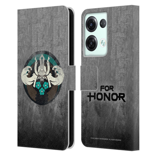 For Honor Icons Samurai Leather Book Wallet Case Cover For OPPO Reno8 Pro
