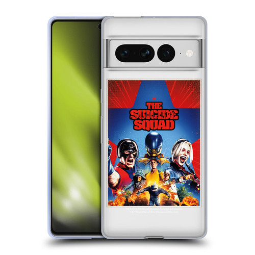 The Suicide Squad 2021 Character Poster Group Soft Gel Case for Google Pixel 7 Pro