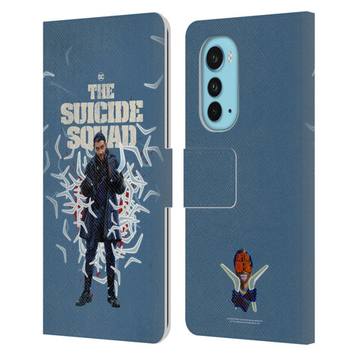 The Suicide Squad 2021 Character Poster Captain Boomerang Leather Book Wallet Case Cover For Motorola Edge (2022)