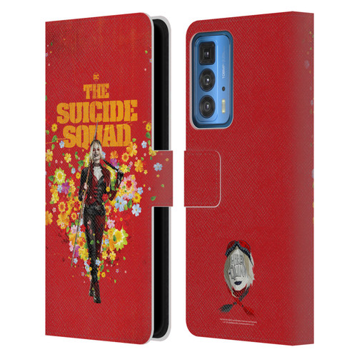 The Suicide Squad 2021 Character Poster Harley Quinn Leather Book Wallet Case Cover For Motorola Edge 20 Pro