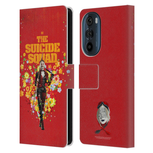 The Suicide Squad 2021 Character Poster Harley Quinn Leather Book Wallet Case Cover For Motorola Edge 30