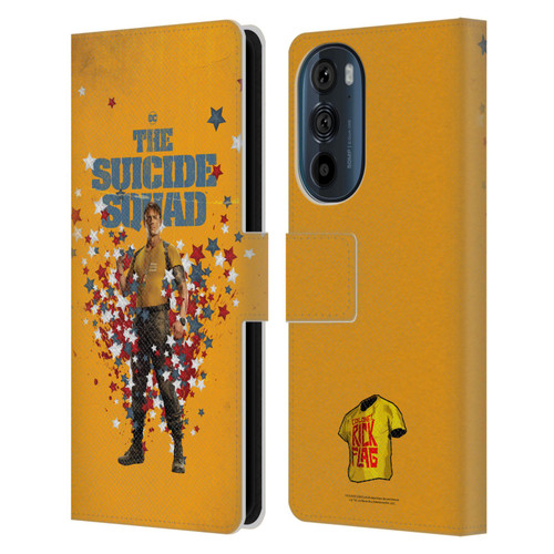 The Suicide Squad 2021 Character Poster Rick Flag Leather Book Wallet Case Cover For Motorola Edge 30