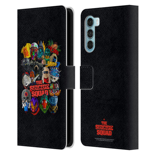 The Suicide Squad 2021 Character Poster Group Head Leather Book Wallet Case Cover For Motorola Edge S30 / Moto G200 5G