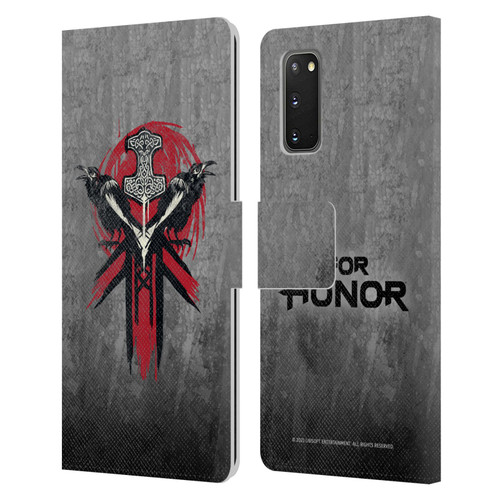 For Honor Icons Viking Leather Book Wallet Case Cover For Samsung Galaxy S20 / S20 5G
