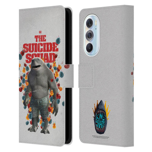 The Suicide Squad 2021 Character Poster King Shark Leather Book Wallet Case Cover For Motorola Edge X30