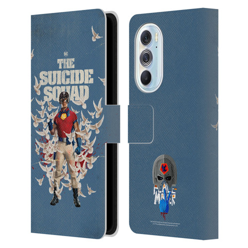 The Suicide Squad 2021 Character Poster Peacemaker Leather Book Wallet Case Cover For Motorola Edge X30