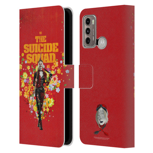 The Suicide Squad 2021 Character Poster Harley Quinn Leather Book Wallet Case Cover For Motorola Moto G60 / Moto G40 Fusion