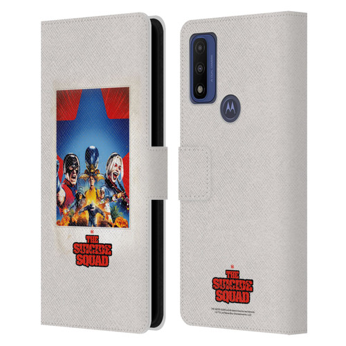 The Suicide Squad 2021 Character Poster Group Leather Book Wallet Case Cover For Motorola G Pure