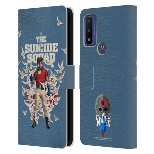 The Suicide Squad 2021 Character Poster Peacemaker Leather Book Wallet Case Cover For Motorola G Pure