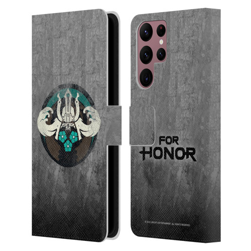 For Honor Icons Samurai Leather Book Wallet Case Cover For Samsung Galaxy S22 Ultra 5G