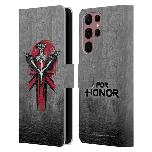 For Honor Icons Viking Leather Book Wallet Case Cover For Samsung Galaxy S22 Ultra 5G