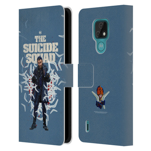 The Suicide Squad 2021 Character Poster Captain Boomerang Leather Book Wallet Case Cover For Motorola Moto E7