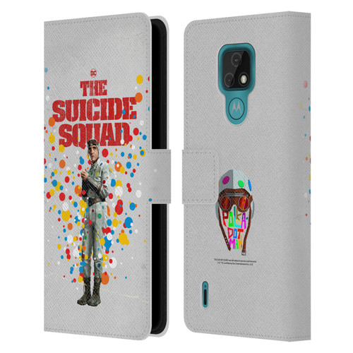 The Suicide Squad 2021 Character Poster Polkadot Man Leather Book Wallet Case Cover For Motorola Moto E7