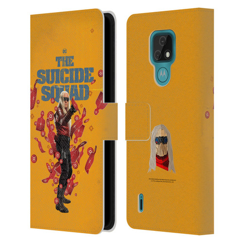 The Suicide Squad 2021 Character Poster Savant Leather Book Wallet Case Cover For Motorola Moto E7