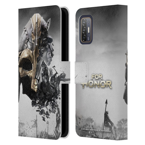 For Honor Key Art Viking Leather Book Wallet Case Cover For HTC Desire 21 Pro 5G