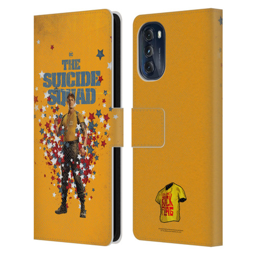 The Suicide Squad 2021 Character Poster Rick Flag Leather Book Wallet Case Cover For Motorola Moto G (2022)