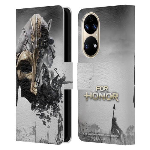 For Honor Key Art Viking Leather Book Wallet Case Cover For Huawei P50