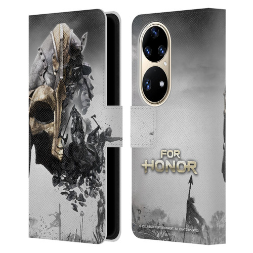 For Honor Key Art Viking Leather Book Wallet Case Cover For Huawei P50 Pro