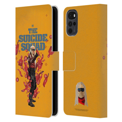 The Suicide Squad 2021 Character Poster Savant Leather Book Wallet Case Cover For Motorola Moto G22