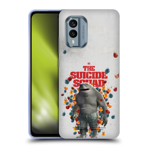 The Suicide Squad 2021 Character Poster King Shark Soft Gel Case for Nokia X30