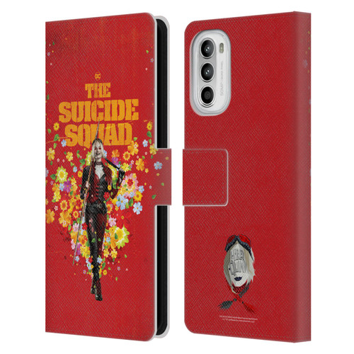 The Suicide Squad 2021 Character Poster Harley Quinn Leather Book Wallet Case Cover For Motorola Moto G52