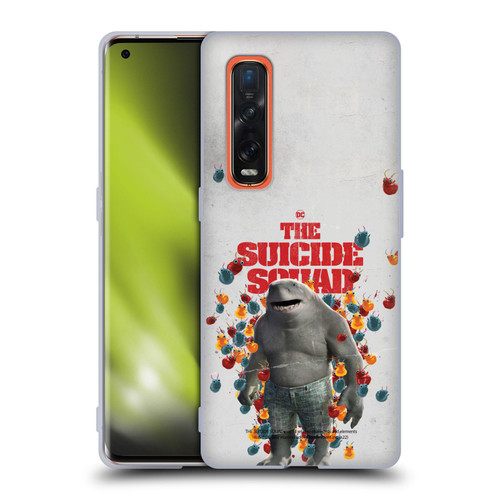 The Suicide Squad 2021 Character Poster King Shark Soft Gel Case for OPPO Find X2 Pro 5G