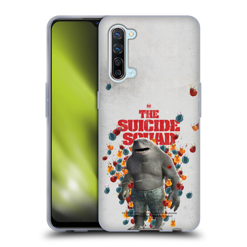 The Suicide Squad 2021 Character Poster King Shark Soft Gel Case for OPPO Find X2 Lite 5G