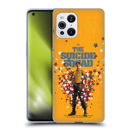 The Suicide Squad 2021 Character Poster Rick Flag Soft Gel Case for OPPO Find X3 / Pro