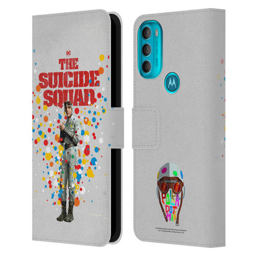 The Suicide Squad 2021 Character Poster Polkadot Man Leather Book Wallet Case Cover For Motorola Moto G71 5G