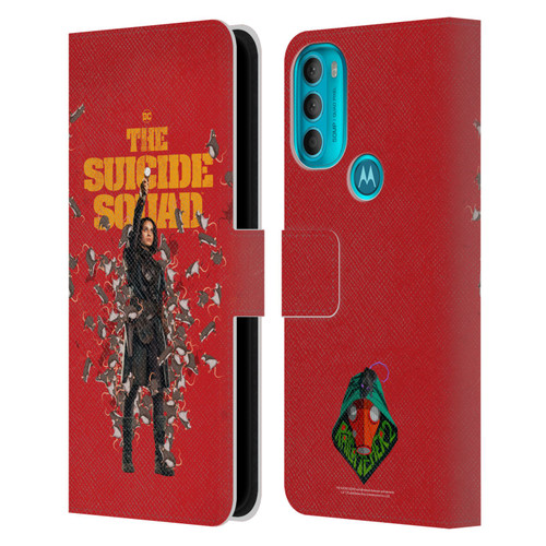 The Suicide Squad 2021 Character Poster Ratcatcher Leather Book Wallet Case Cover For Motorola Moto G71 5G