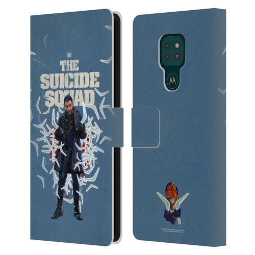 The Suicide Squad 2021 Character Poster Captain Boomerang Leather Book Wallet Case Cover For Motorola Moto G9 Play