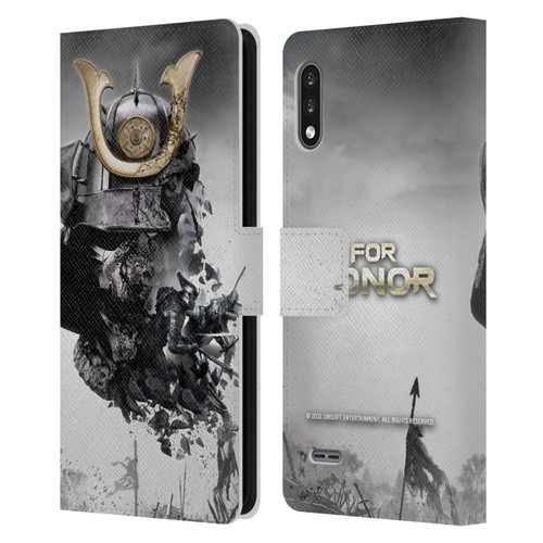 For Honor Key Art Samurai Leather Book Wallet Case Cover For LG K22