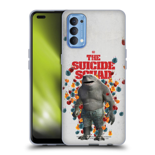The Suicide Squad 2021 Character Poster King Shark Soft Gel Case for OPPO Reno 4 5G