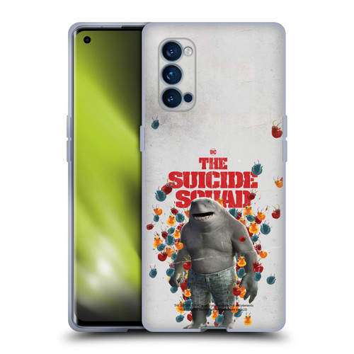 The Suicide Squad 2021 Character Poster King Shark Soft Gel Case for OPPO Reno 4 Pro 5G