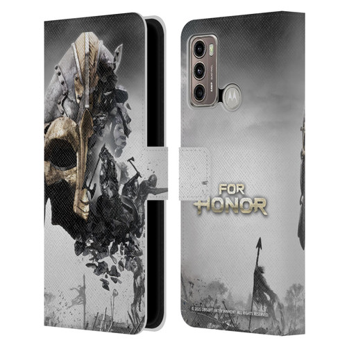 For Honor Key Art Viking Leather Book Wallet Case Cover For Motorola Moto G60 / Moto G40 Fusion