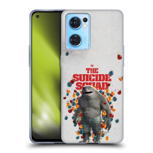 The Suicide Squad 2021 Character Poster King Shark Soft Gel Case for OPPO Reno7 5G / Find X5 Lite