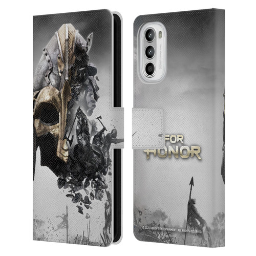 For Honor Key Art Viking Leather Book Wallet Case Cover For Motorola Moto G52