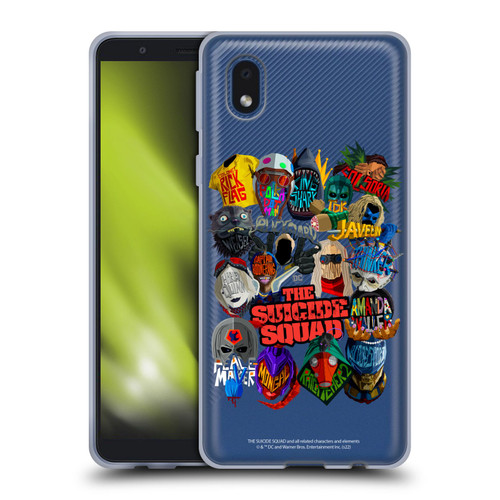 The Suicide Squad 2021 Character Poster Group Head Soft Gel Case for Samsung Galaxy A01 Core (2020)