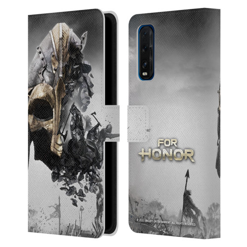 For Honor Key Art Viking Leather Book Wallet Case Cover For OPPO Find X3 Neo / Reno5 Pro+ 5G