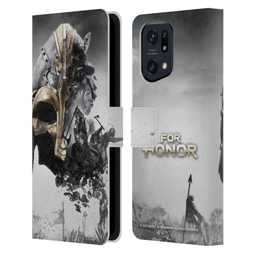 For Honor Key Art Viking Leather Book Wallet Case Cover For OPPO Find X5 Pro