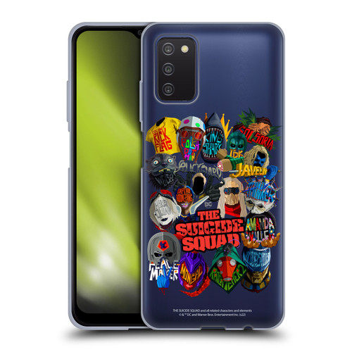 The Suicide Squad 2021 Character Poster Group Head Soft Gel Case for Samsung Galaxy A03s (2021)