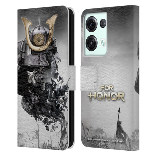 For Honor Key Art Samurai Leather Book Wallet Case Cover For OPPO Reno8 Pro