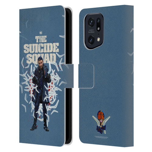The Suicide Squad 2021 Character Poster Captain Boomerang Leather Book Wallet Case Cover For OPPO Find X5 Pro