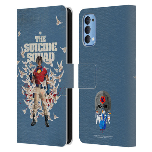 The Suicide Squad 2021 Character Poster Peacemaker Leather Book Wallet Case Cover For OPPO Reno 4 5G